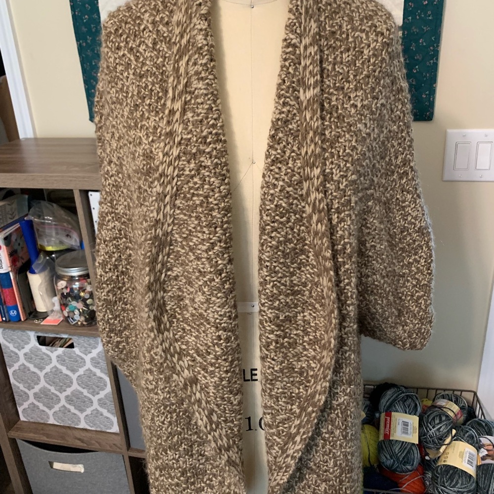 Chunky knit shrug/wrap sweater